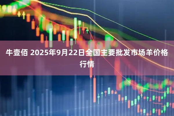 牛壹佰 2025年9月22日全国主要批发市场羊价格行情
